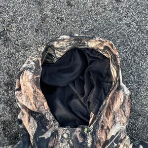 Vintage 90s Camo Hooded Windbreaker Jacket